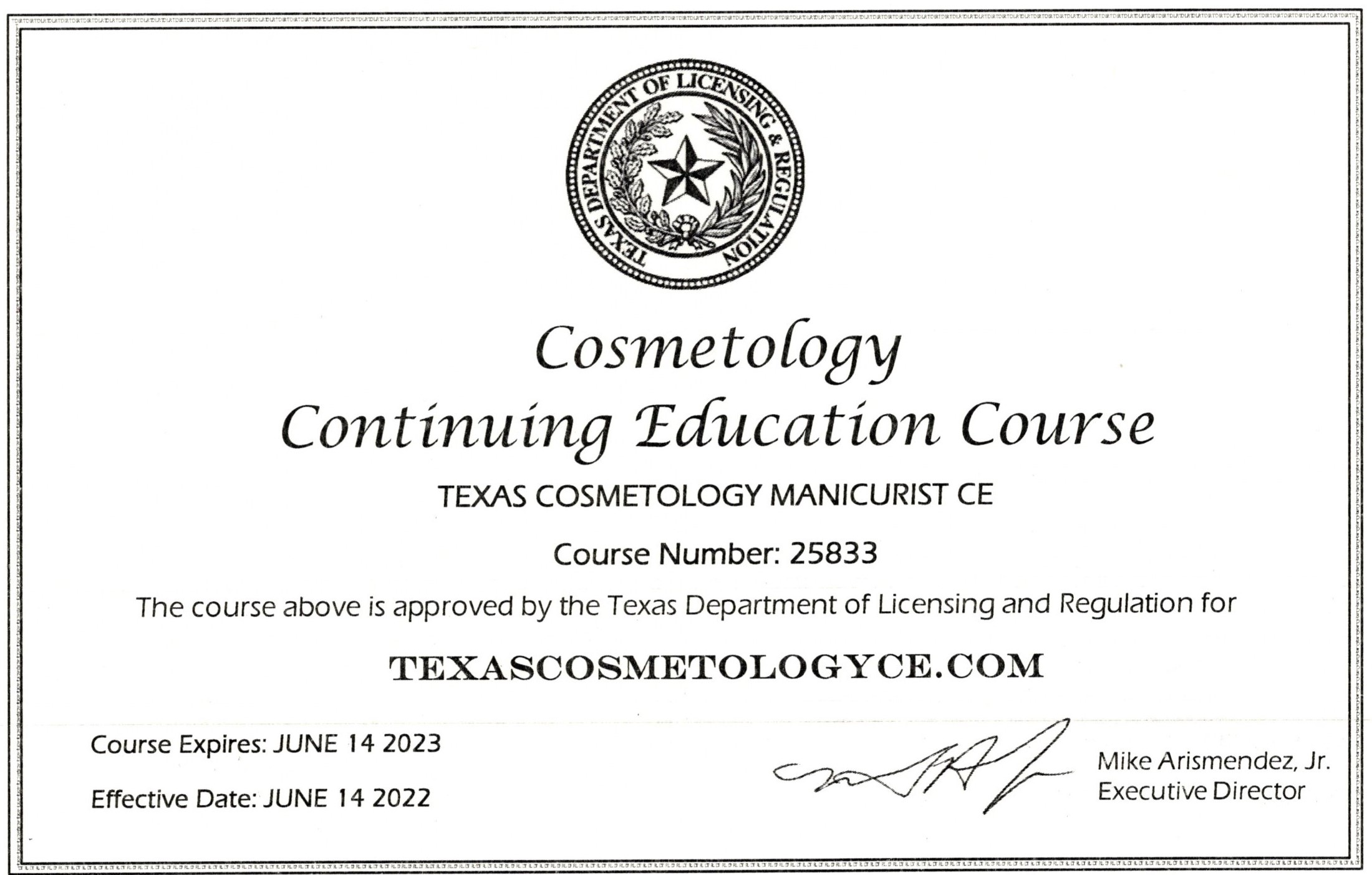 Texas Cosmetology Continuing Education Online Online Texas